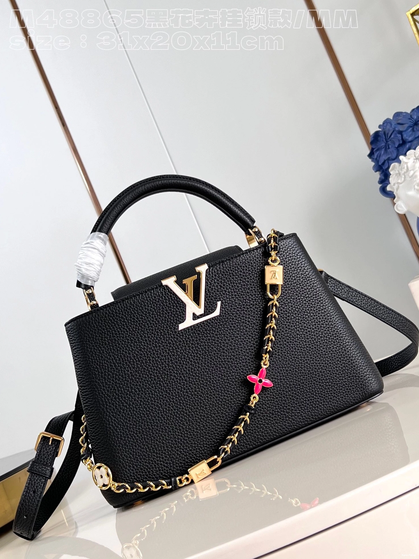 VUITTON BB-31.5*20*11CM LOUIS CAPUCINES 0823